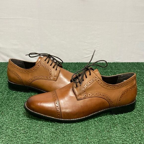 Nunn Bush Classic Brown Leather Men's Dress Shoes size 12 (OKPM-07-015) - Picture 1 of 10